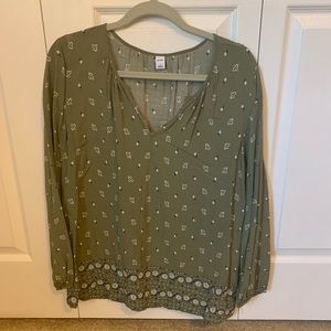 Old Navy Floral Boho Peasant Top